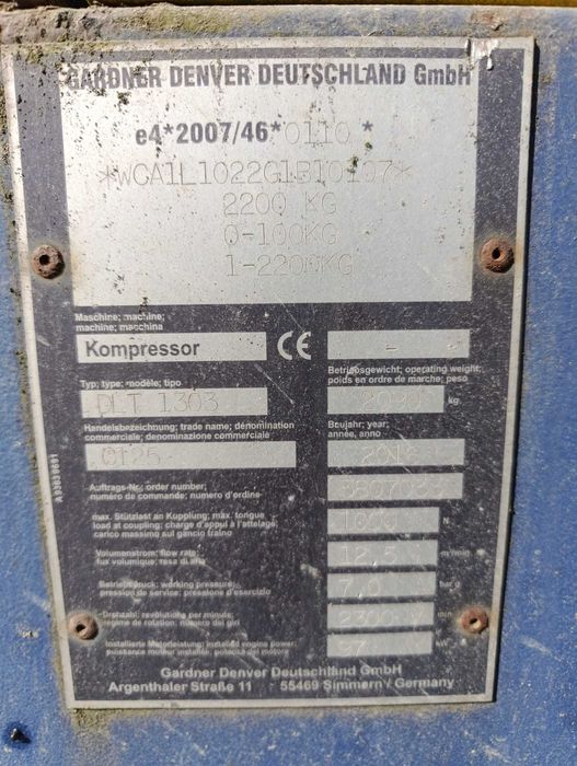 Sprężarka śrubowa CompAir C125