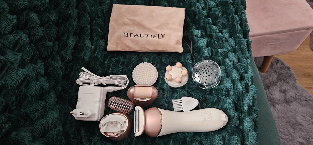 Urządzenie 4 w 1, trymer-golarka, masażer, szczoteczka dotwarzy,pilnik