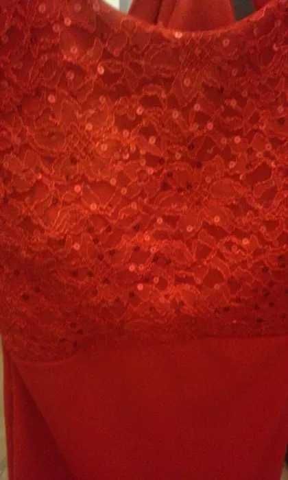 Sukienka czerwona m l