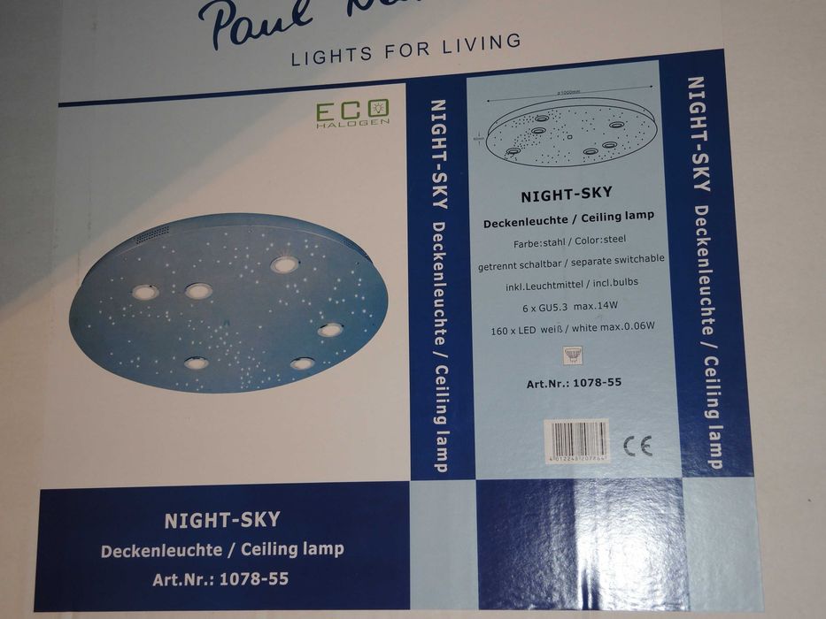 Lampa sufitowa (plafon) Night-Sky firmy Paul Neuhaus
