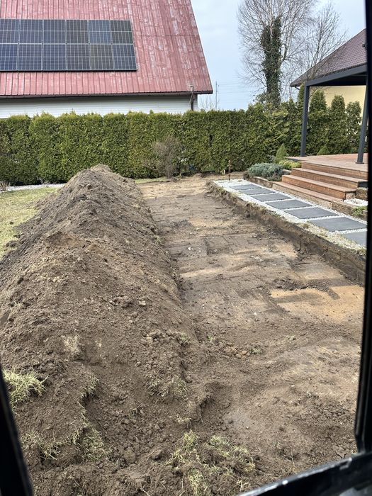 Uslugi Mini Koparka  Koparko Ładowarka ziemia kruszywa