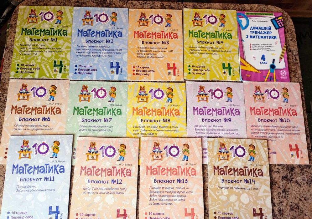 Математика, тести, тренажер 1-2-3-4-5 клас