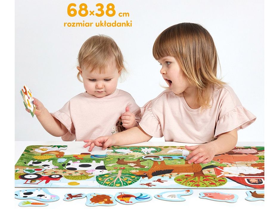 CzuCzu Wesołe puzzle Wieś Zwierzątka 24 elementy ZA5548