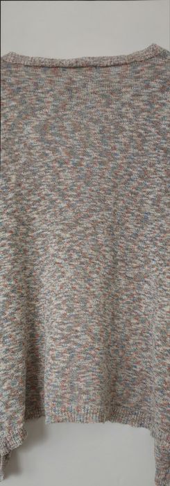 melange cardigan House XS/S oversize luźny sweter narzutka wielokolorowy