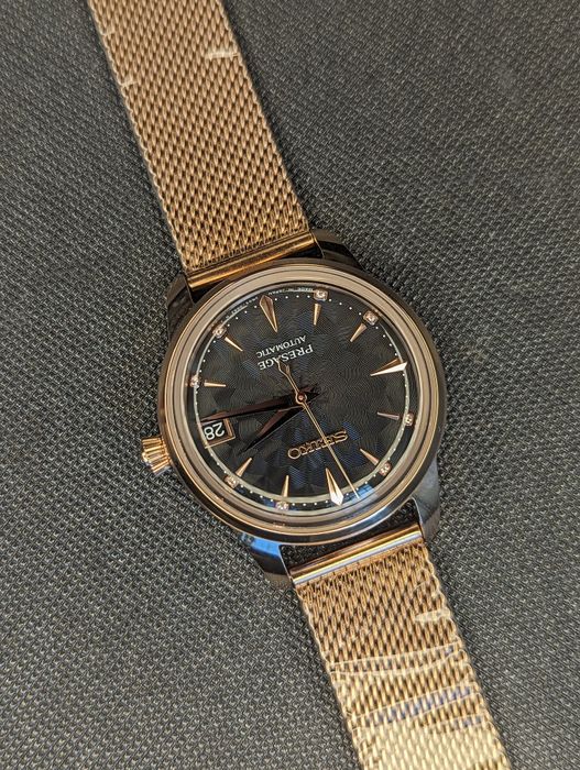 Seiko mod coctail time lady damski różowe złoto 33mm