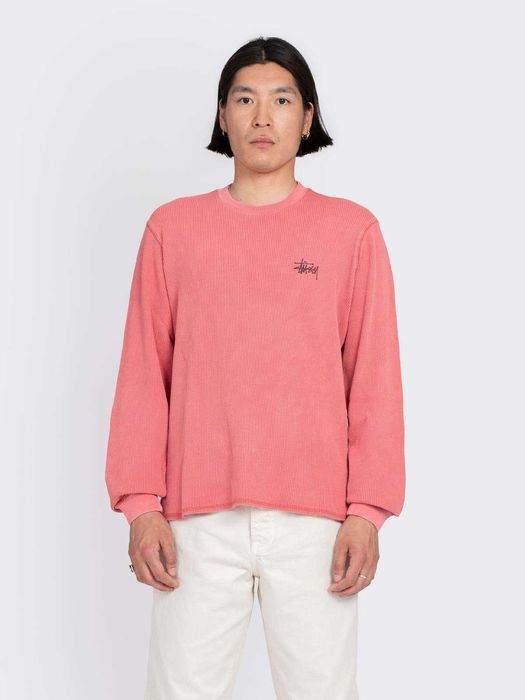 Лонгслів STUSSY Basic Stock Long Sleeve Thermal Pink