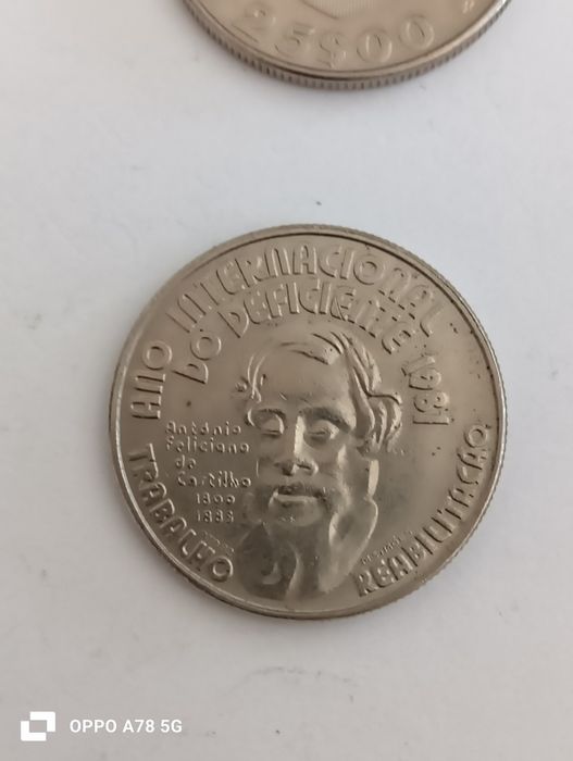 Moedas  comemorativas antigas