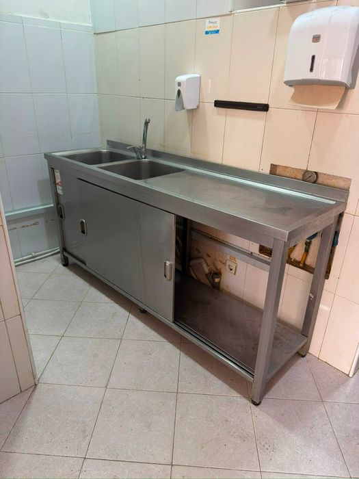Pia Inox Industrial 2 Cubas