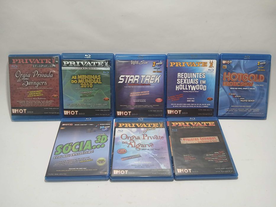Filmes xxx - DVDs Blu-rays - conteúdos adultos - Private Hot e outros