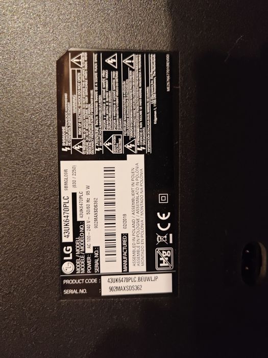 Telewizor LG 43UK6470PLC