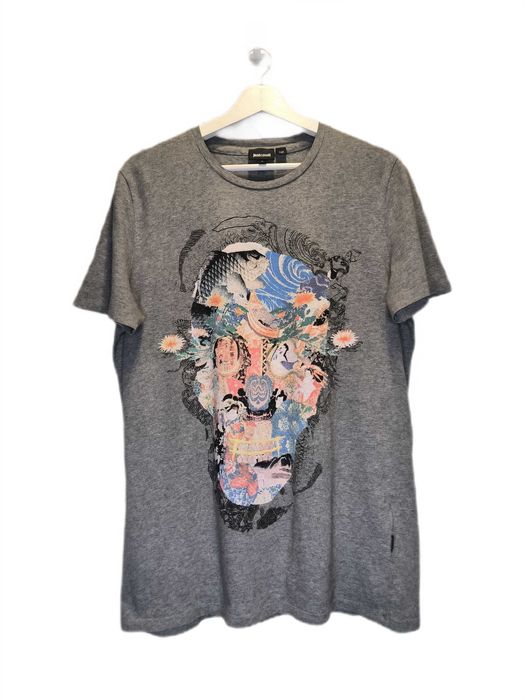 Koszulka Just Cavalli Szara T-Shirt Logo