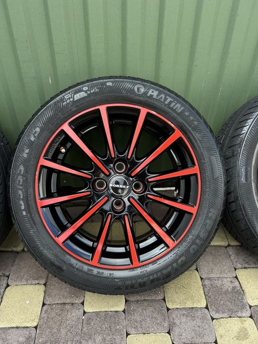 Диски R15 Borbert 4x100 Honda / Renault / Toyota / KIA шини 185/55R15 літо (комплект)