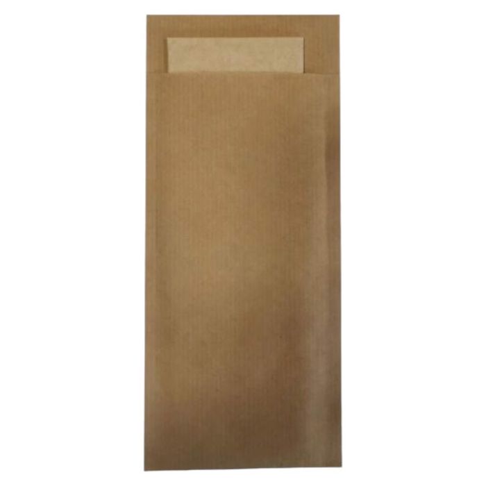 Etui papierowe na sztućce kraft serwetka kr 100szt