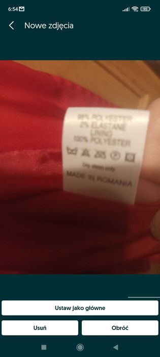 Marynarka damska czerwona r. XXXL