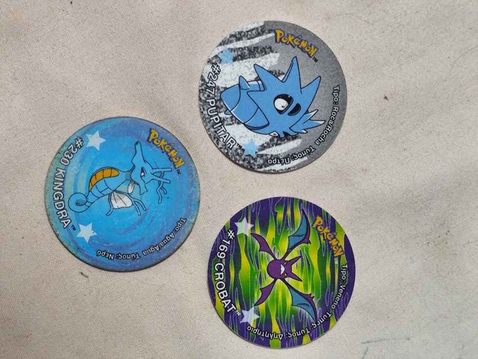 Pokémon tazos 1, Master tazo e Sticker tazos