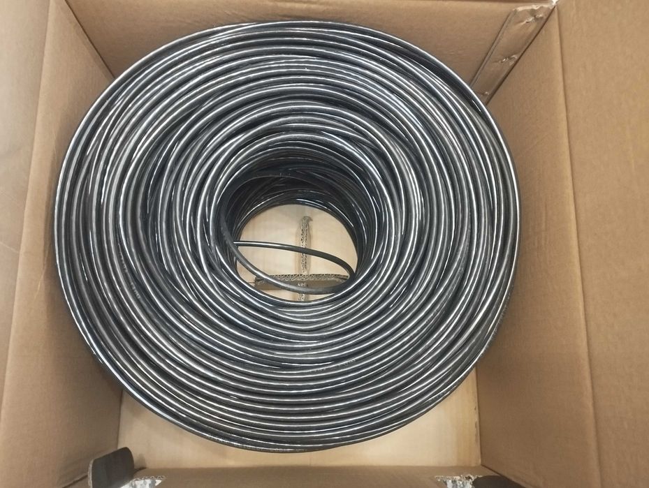 Кабель сетевой Cat5e UTP (4*2*0,50)[СCA] наружный пометрово