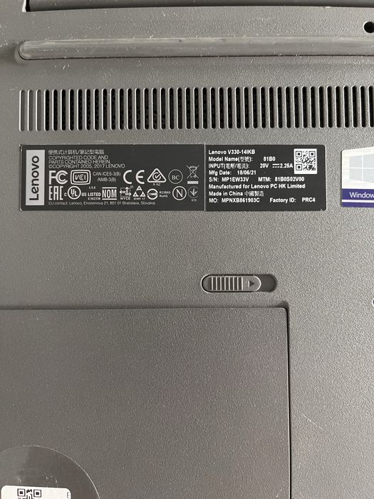 Lenovo v330 14” i5 8geração 256 ssd 8gb ram TECLADO PORTUGUÊS