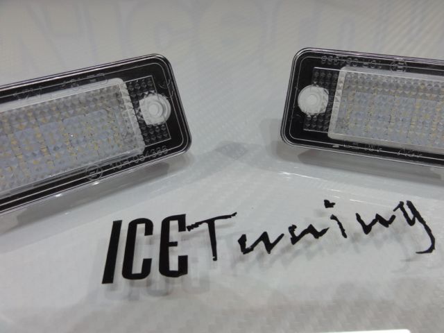 Suporte De Lampada De Matricula Com Led Branco Para Audi A3 8P, A4 B6, B7, A6 4F, A8, Q7, A5