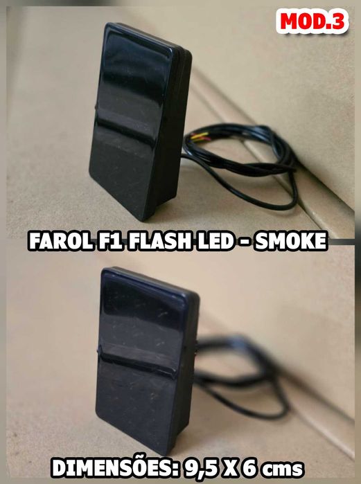 Farol Traseiro LED Look 3° STOP - F1 Flash - Novo
