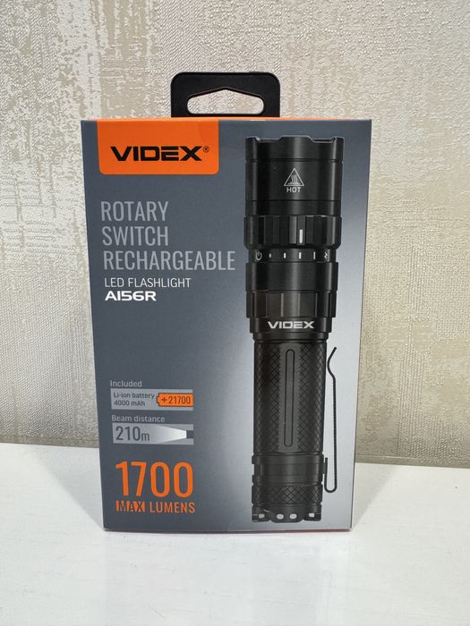 Портативный светодиодный фонарик VIDEX VLF-A156R 1700Lm