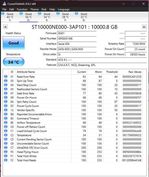 Dysk HDD Seagate Ironwolf NAS 10TB