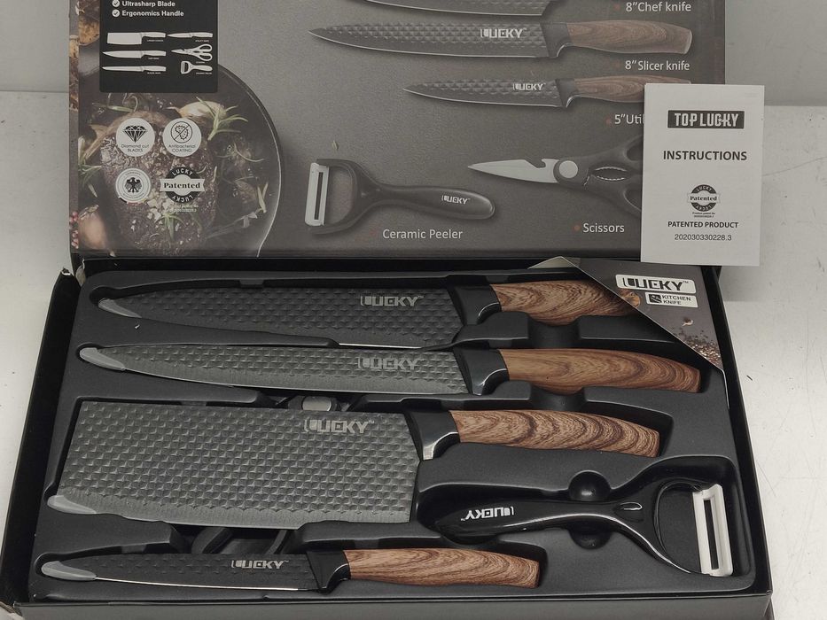 Zestaw noży ze stali nierdzewnej zestaw kuchenny 6 elementów