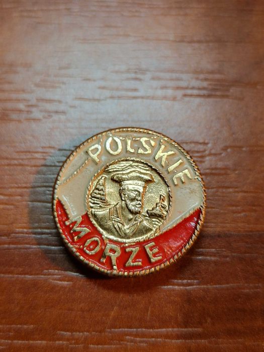 Przypinka polskie morze. PRL