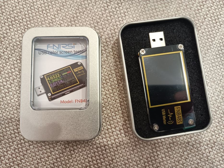 FNIRSI FNB48S Цифровий USB тестер  вольтметр-амперметр