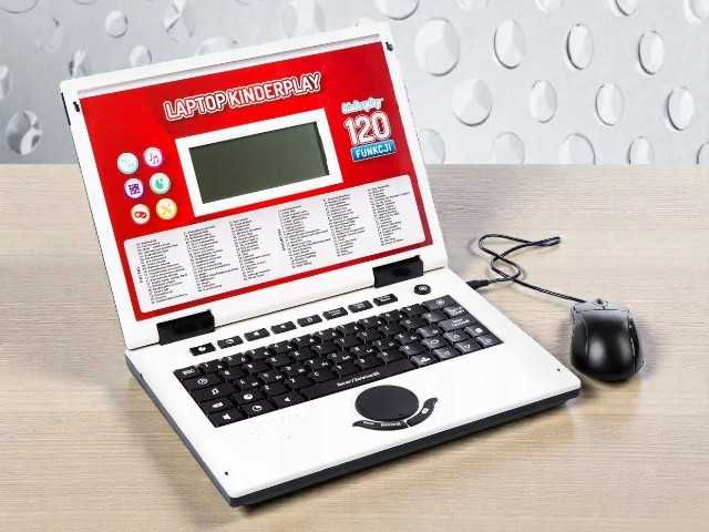 Laptop Edukacyjny dla Dzieci Nauka Literek Liczenia Gry 120 Funkcji