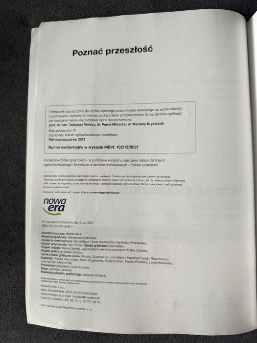 Podrecznik Poznac przeszlosc klasa 3