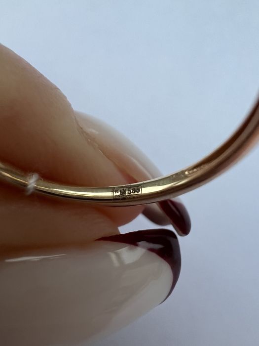 Золотое кольцо с черными бриллиантами р.16,5 красное золото 585 проба