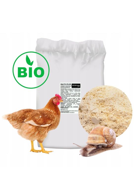 Ziemia okrzemkowa 10kg drób ślimaki bio dezynfekcja