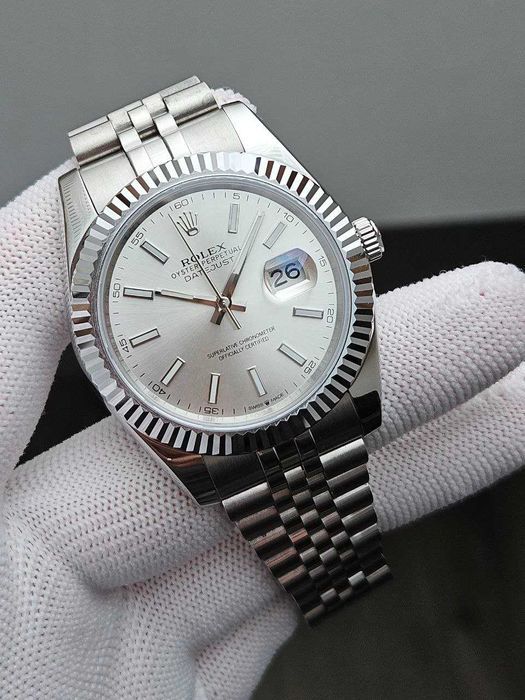 Швейцарские часы Rolex DateJust Silver-White