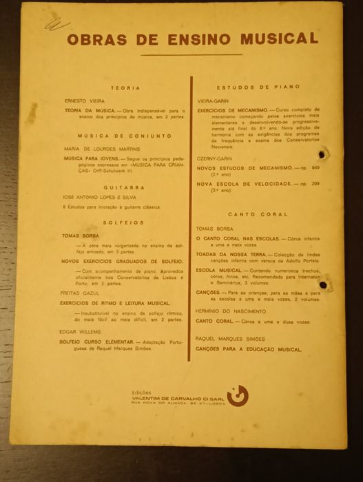 Teorias da Música de Ernesto Vieira