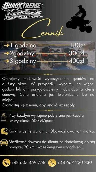Wypożyczalnia quadów QuadXtreme