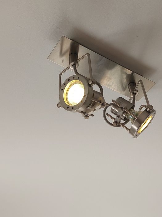 Lampa sufitowa i kinkiet inox