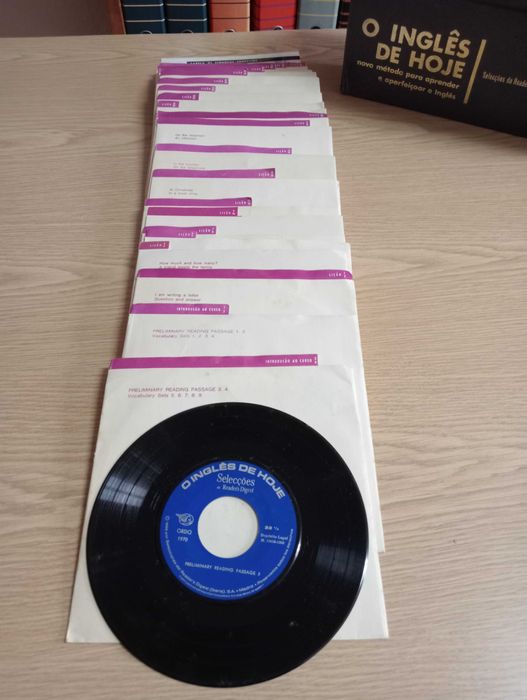 Discos de vinil c/curso inglêsl