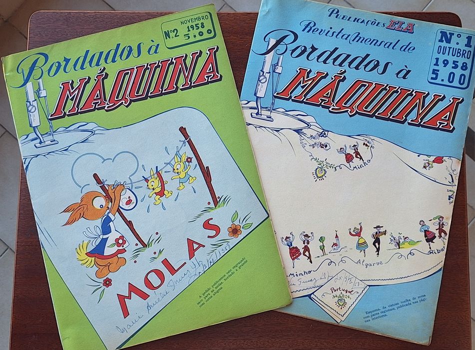 21 Revistas "Bordados à Máquina" e "Ela"