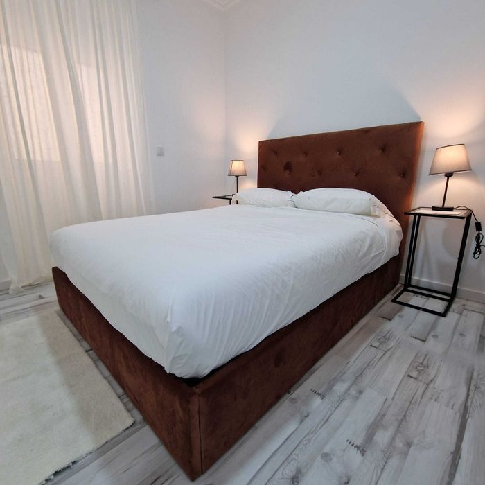 Camas De Casal Estofadas Top Luxo 199€ Disp Em Várias Cores! 190x140m!