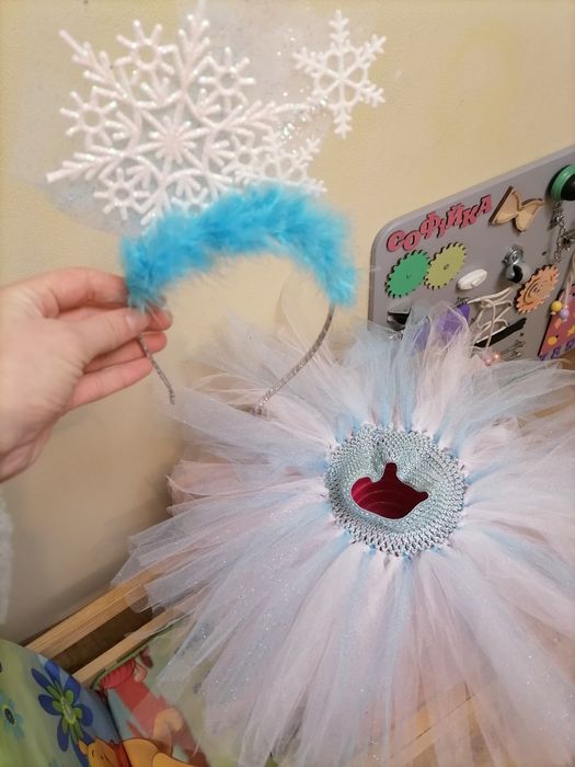 Костюм сніжинки для дівчинки 2-5 р