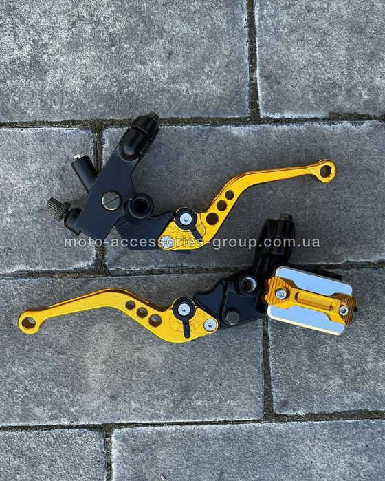 Комплект зчеплення і гальм з регульованими ручками універсальні важелі