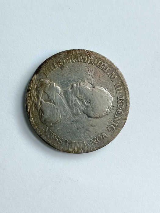 Talar 1818 A Niemcy Prusy Fryderyk Wilhelm lll oryginał Srebro