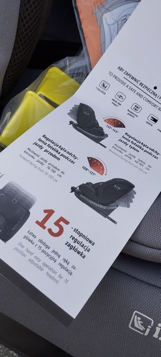 Nowy fotelik samochodowy ISOFIX obrotowy Coletto