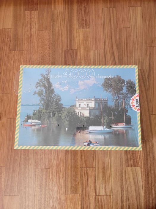 Puzzle EDUCA 4000 Peças | Lago Genebra - Suíça | Novo e Embalado