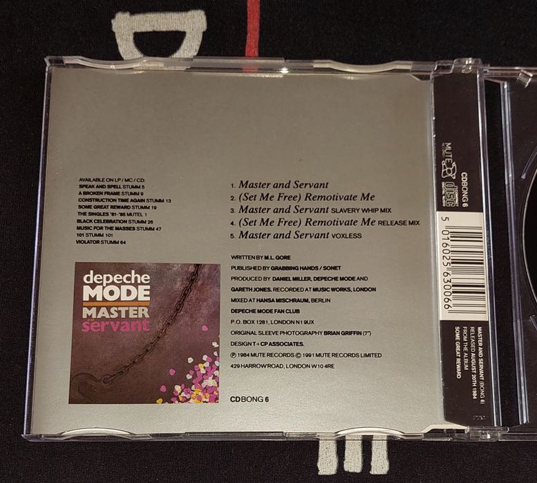 Depeche Mode Master And Servant CD 2004 Europe