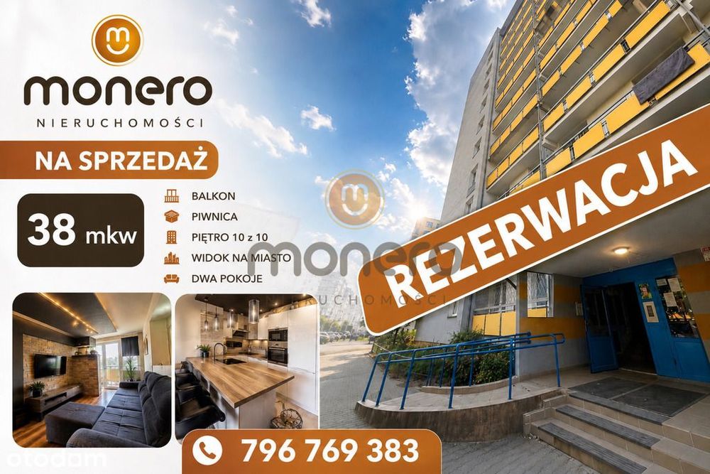 2 pokoje balkon loggia Żeromskiego 112