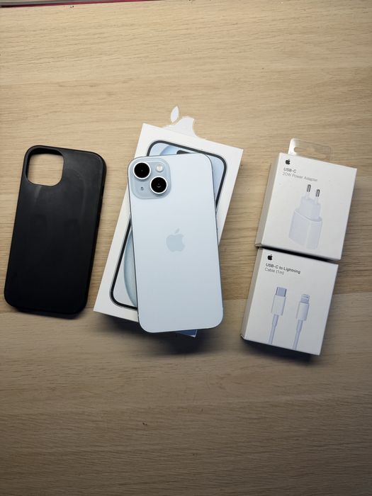 iPhone 15 128gb biały bateria 100% komplet