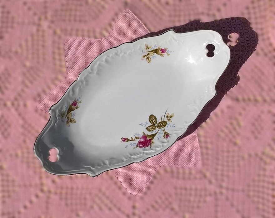 Półmisek mały, śledziówka, rawierka, Iwona Złota Róża, Róża Chodzieska