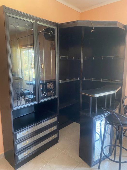 Conjunto de Móveis de Sala – Móvel TV + Bar + Cadeiras