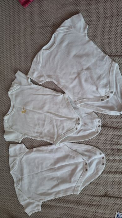 Body 3 sztuki 86 cm bawełna